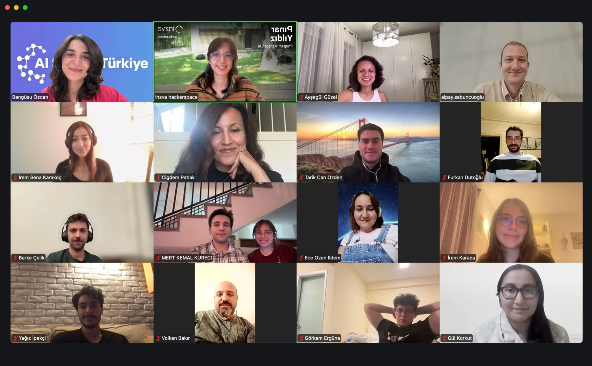AI Safety Talks ikinci etkinliğinin çevrim içi katılımcı ekranı.